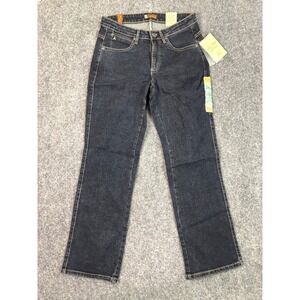 Aura Jeans Y2K Bootcut Dark Wash Low Rise NWT Womens 8 Short